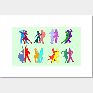 The Colorful Dancers Posters and Art